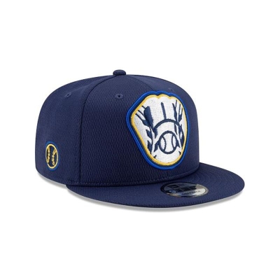 Sapca New Era Milwaukee Brewers MLB Batting Practice 9FIFTY Snapback - Albastri